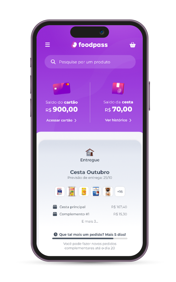 Tela de acesso do aplicativo